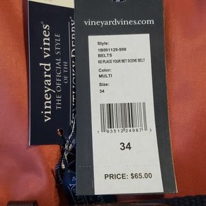 Vineyard Vine Men's size 34" Kentucky Derby  Belt